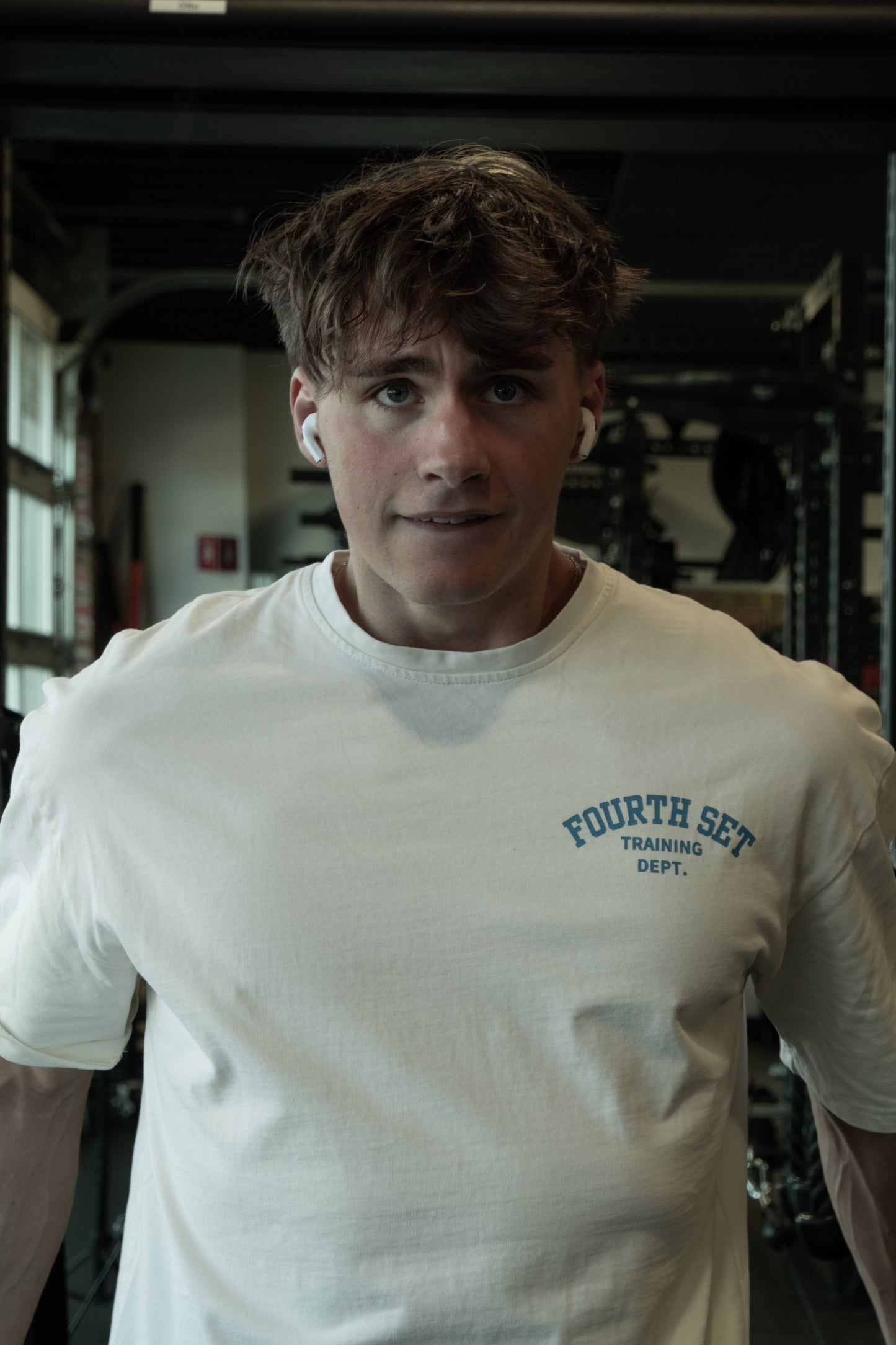VARSITY TEE - CREAM COLOR
